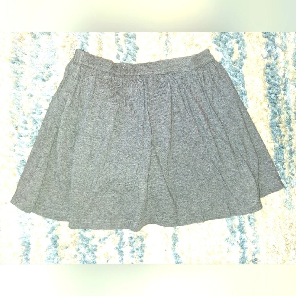 Girls Lands End Gray Skort sz6x EUC